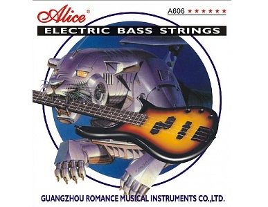 Комплект струн для бас-гитары никель 45-105 Alice A606(4)-M