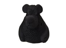 Свистулька маленькая Медведь, черная, Керамика Щипановых SM02