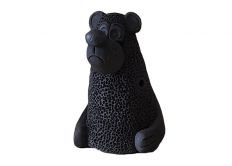 Свистулька большая Медведь, черная, Керамика Щипановых SB06