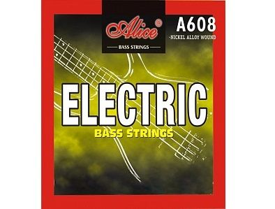 Комплект струн для бас-гитары сталь/сплав никеля 045-105 Alice A608(4)-M Medium