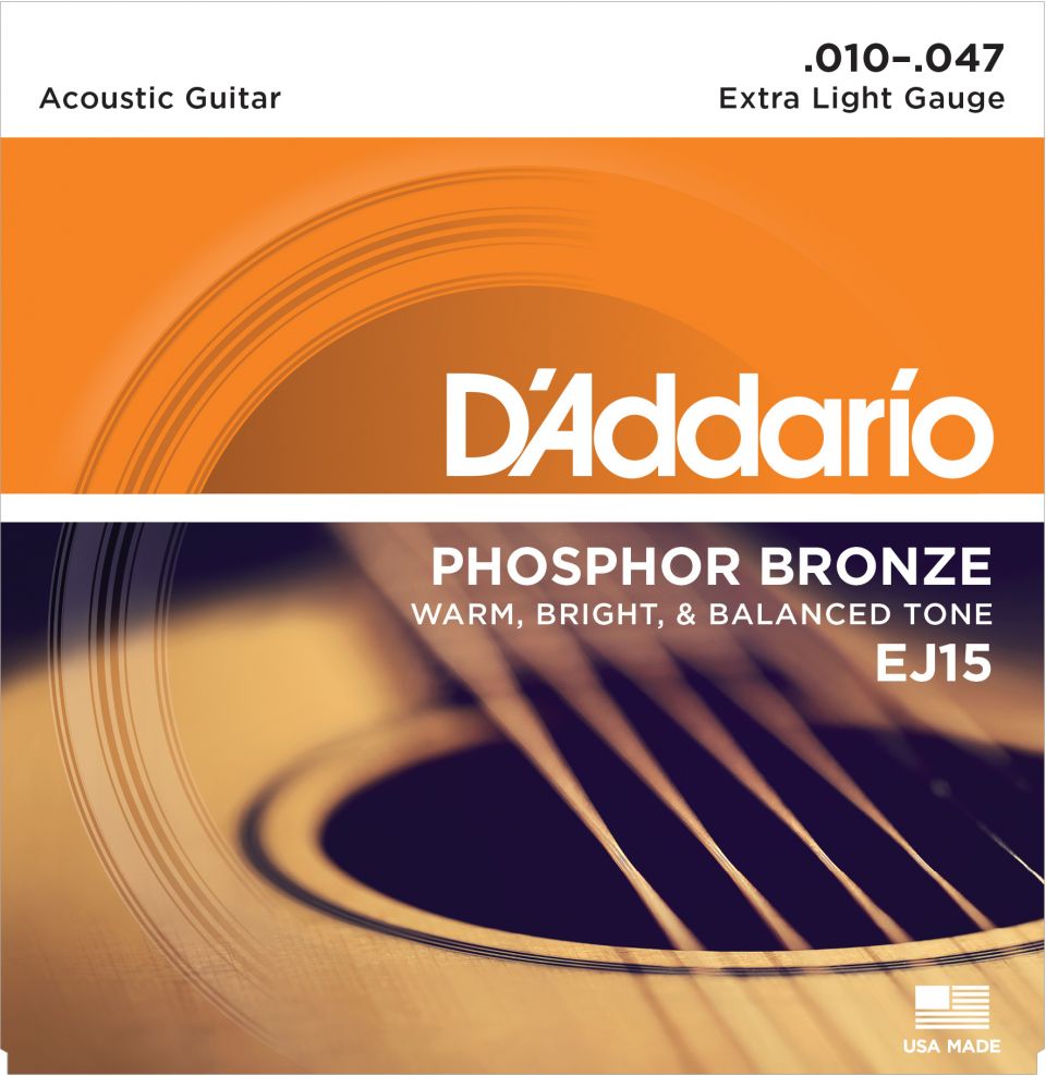 Струны для акустической гитары D'Addario EJ15