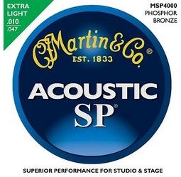 Струны для акустической гитары Martin MSP4000 SP Phosphor Bronze