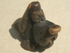 Свистулька маленькая Собака, обварная, Керамика Щипановых SM03