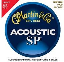 Струны для акустической гитары Martin MSP3100 80/20 Bronze Light