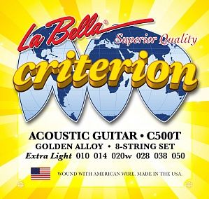 Комплект струн для акустической гитары La Bella C500T Criterion Extra Light