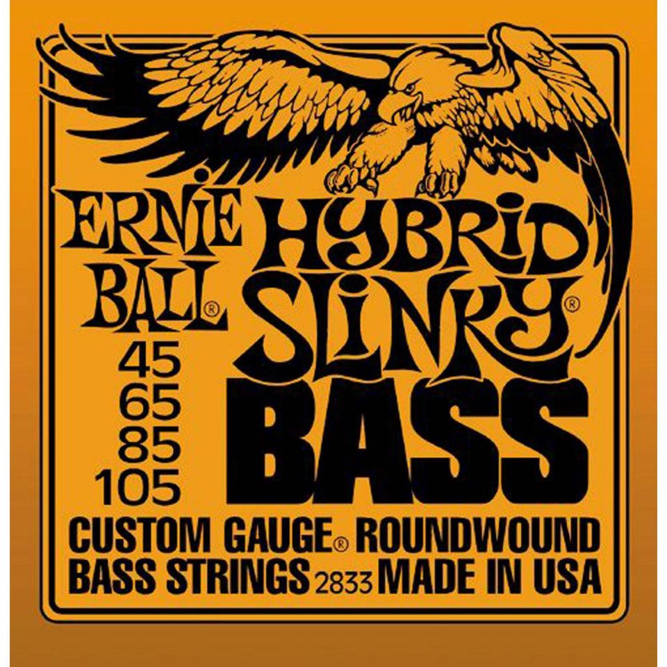 Струны для бас гитары Slinky ERNIE BALL 2833 