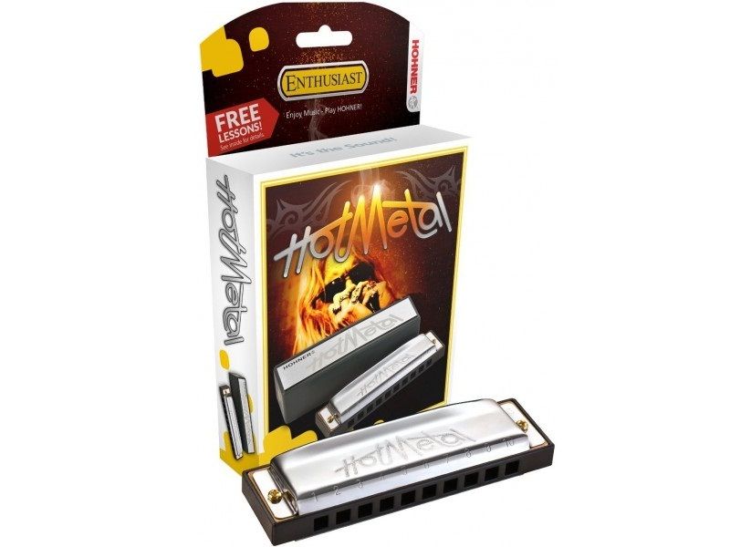 Губная гармоника Hohner Hot Metal E (M57205X) с уроками