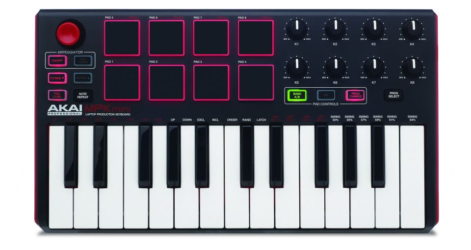 Миди-клавиатура Akai PRO MPK MINI MK2 USB