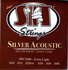 Струны для акустической гитары Sit Silver acoustic SPC1048